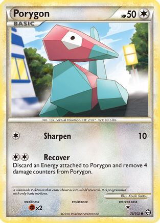 Porygon 073 - Reverse Holofoil Triumphant - Common