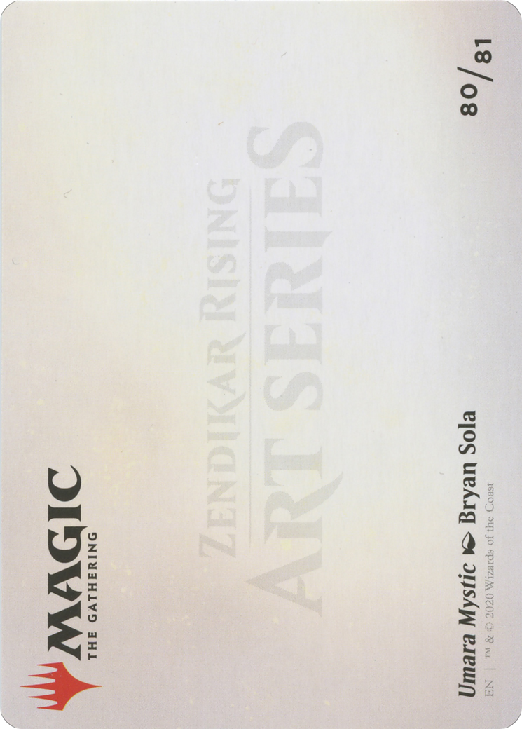 Umara Mystic // Umara Mystic (AZNR-080) - Zendikar Rising Art Series (Borderless)