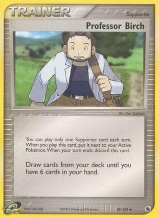 Professor Birch/109 - Reverse Holofoil Ruby and Sapphire - Uncommon