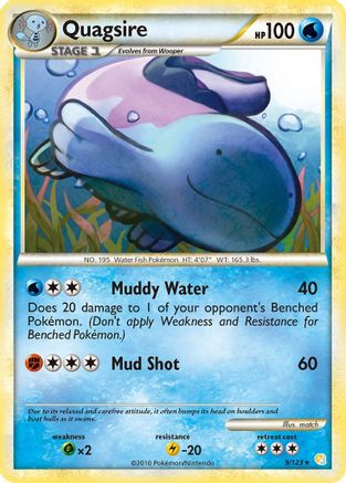 Quagsire 009 - Reverse Holofoil HeartGold SoulSilver - Holo Rare