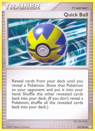 Quick Ball 114 - Reverse Holofoil Mysterious Treasures - Uncommon