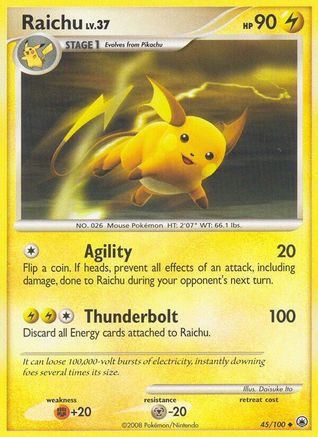 Raichu - Reverse Holofoil Majestic Dawn - Uncommon
