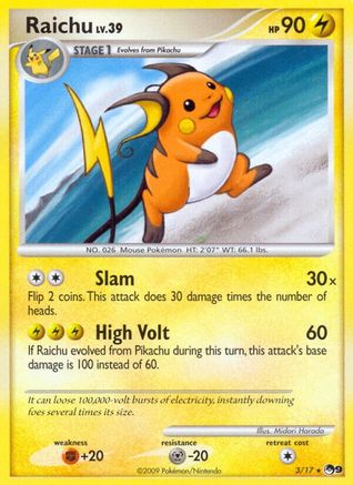 Raichu 003 POP Series 9 - Rare