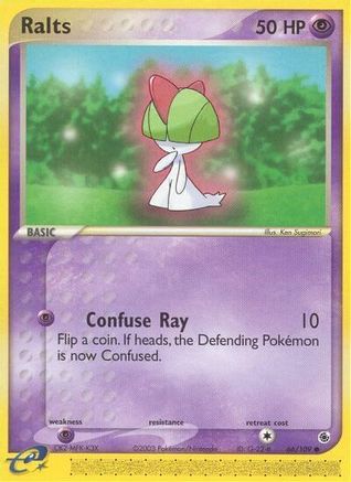 Ralts - 66/109/109 - Reverse Holofoil Ruby and Sapphire - Common