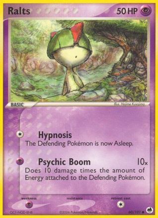 Ralts 060 - Reverse Holofoil Dragon Frontiers - Common