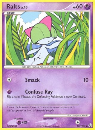 Ralts 102 - Reverse Holofoil Secret Wonders - Common