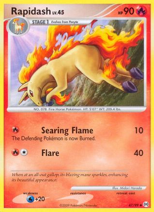 Rapidash (47) (47) 047 - Reverse Holofoil Arceus - Uncommon