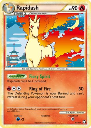Rapidash - Holofoil Triumphant - Holo Rare