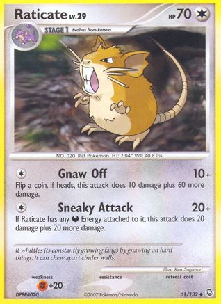 Raticate - Reverse Holofoil Secret Wonders - Uncommon