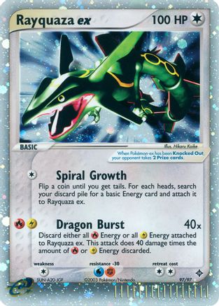 Rayquaza ex - Holofoil Dragon - Ultra Rare