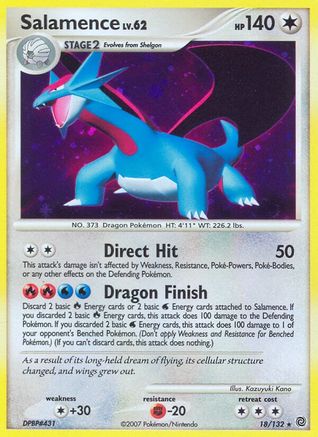 Salamence - Reverse Holofoil Secret Wonders - Holo Rare