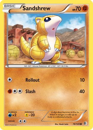 Sandshrew - Reverse Holofoil Boundaries Crossed - Common