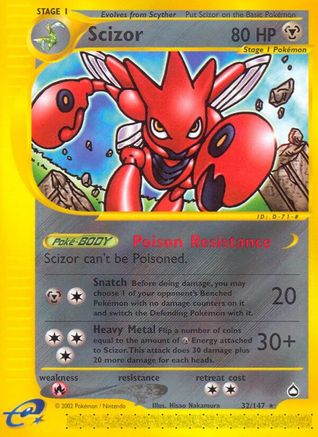 Scizor Aquapolis - Rare