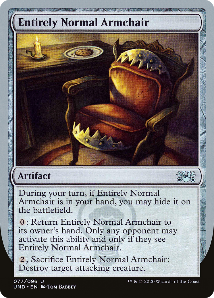 Entirely Normal Armchair (UND-077) - Unsanctioned