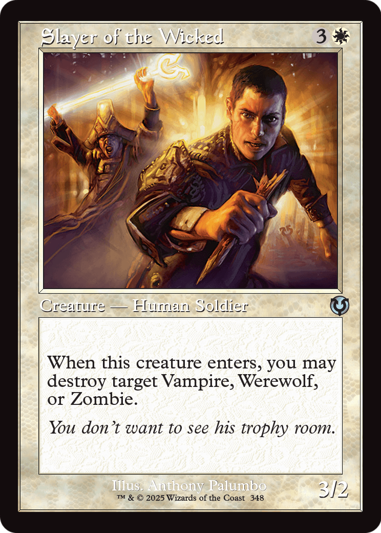 Slayer of the Wicked (Retro Frame) (INR-348) - Innistrad Remastered