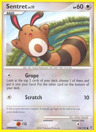 Sentret 104 - Reverse Holofoil Secret Wonders - Common