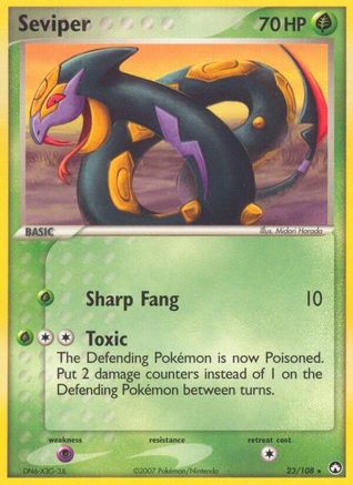 Seviper - Reverse Holofoil Power Keepers - Rare