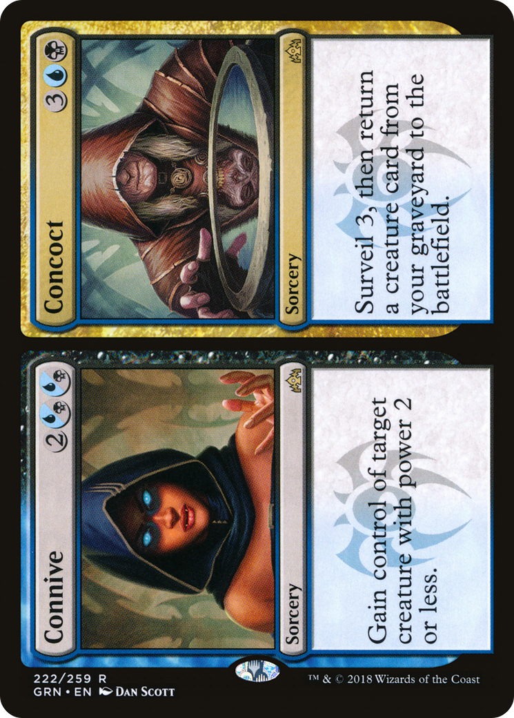 Connive // Concoct (GRN-222) - Guilds of Ravnica Foil
