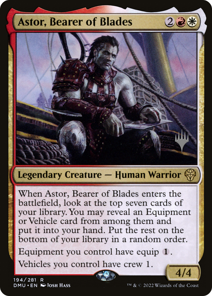Astor, Bearer of Blades (PPDMU-194) - Dominaria United Promos