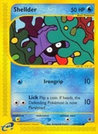 Shellder 129 - Reverse Holofoil Expedition - Common
