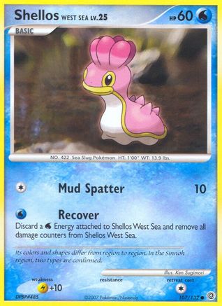 Shellos West Sea - Reverse Holofoil Secret Wonders - Common