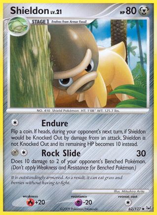 Shieldon 062 - Reverse Holofoil Platinum - Uncommon