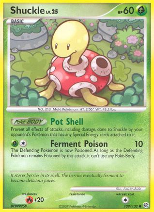 Shuckle 109 - Reverse Holofoil Secret Wonders - Common