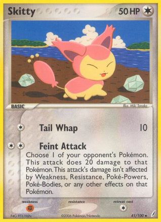 Skitty - Reverse Holofoil Crystal Guardians - Uncommon