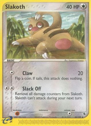 Slakoth Ruby and Sapphire - Uncommon