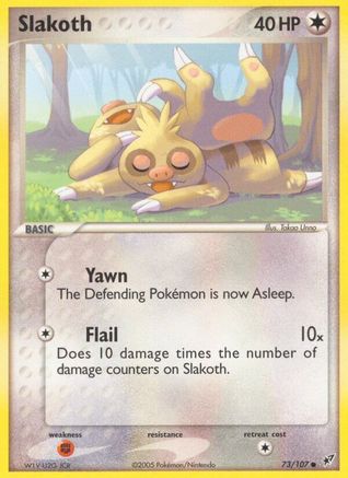 Slakoth 073 - Reverse Holofoil Deoxys - Common