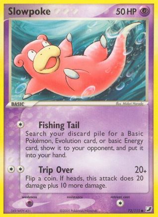 Slowpoke 072/115 - Reverse Holofoil Unseen Forces - Common