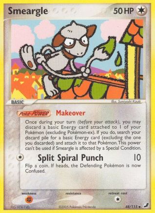 Smeargle - Reverse Holofoil Unseen Forces - Uncommon