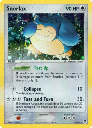 Snorlax - Reverse Holofoil FireRed & LeafGreen - Holo Rare