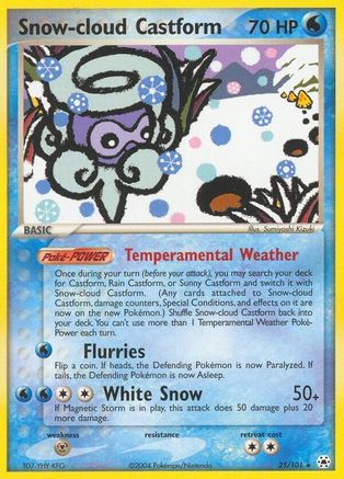 Snow-cloud Castform - Reverse Holofoil Hidden Legends - Rare