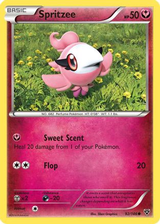 Spritzee 092 - Reverse Holofoil XY Base Set - Common