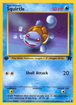 Squirtle 068 - 1st Edition Team Rocket - Common