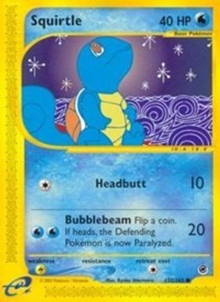 Squirtle (132) (132) 132 - Reverse Holofoil Expedition - Common