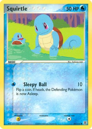 Squirtle 082/112 - Reverse Holofoil FireRed & LeafGreen - Common
