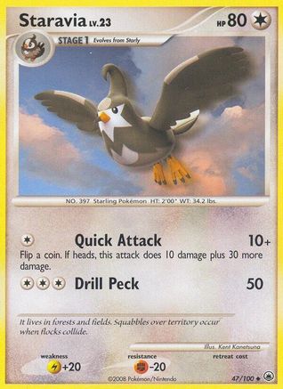 Staravia - Reverse Holofoil Majestic Dawn - Uncommon