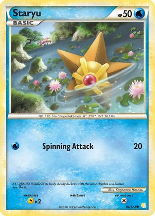 Staryu 084 HeartGold SoulSilver - Common