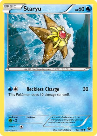 Staryu - Reverse Holofoil XY Base Set - Common