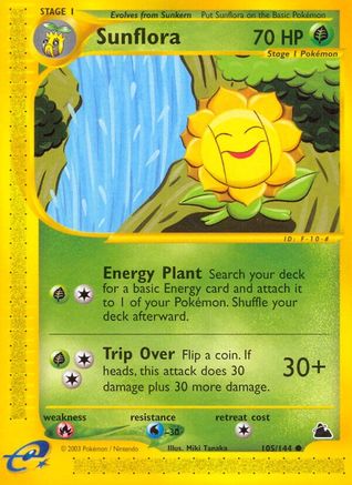 Sunflora - Reverse Holofoil Skyridge - Common