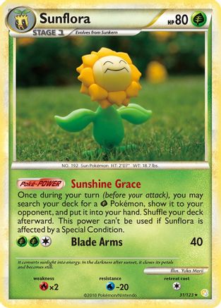 Sunflora 031 HeartGold SoulSilver - Rare