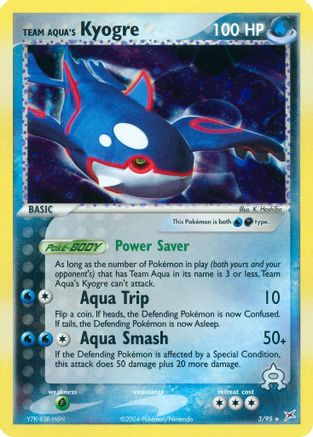 Team Aqua's Kyogre - Reverse Holofoil Team Magma vs Team Aqua - Holo Rare