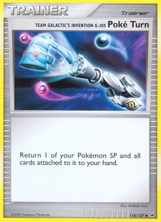 Team Galactic's Invention G-105 Poke Turn 118 - Reverse Holofoil Platinum - Uncommon