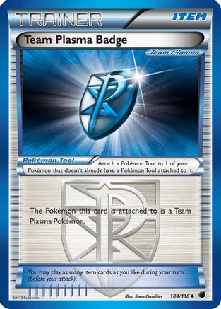 Team Plasma Badge (Team Plasma) 104 Plasma Freeze - Uncommon