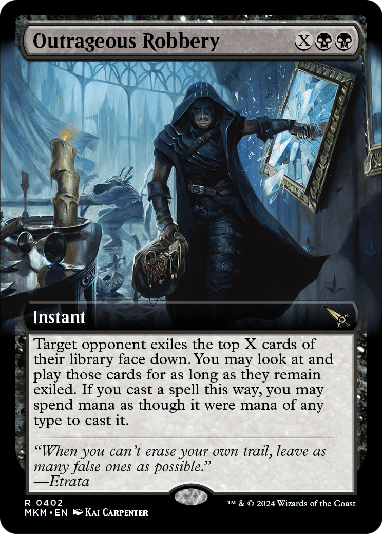 Outrageous Robbery (Extended Art) (MKM-402) - Murders at Karlov Manor: (Extended Art) Foil