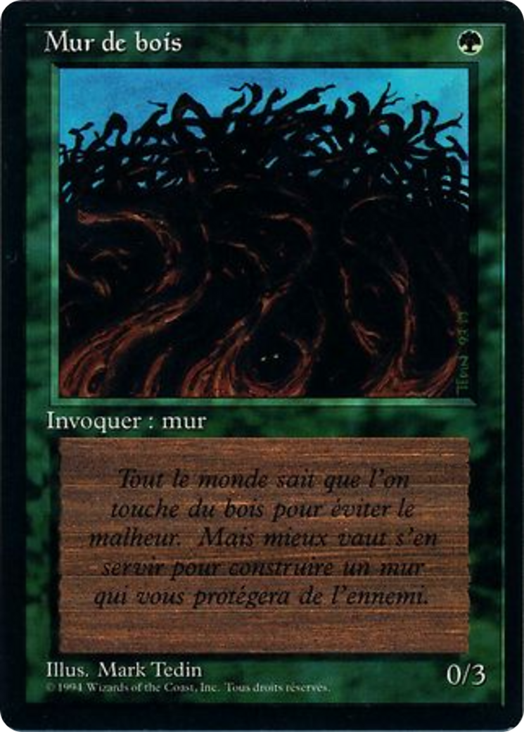 Wall of Wood (FBB-) - Foreign Black Border