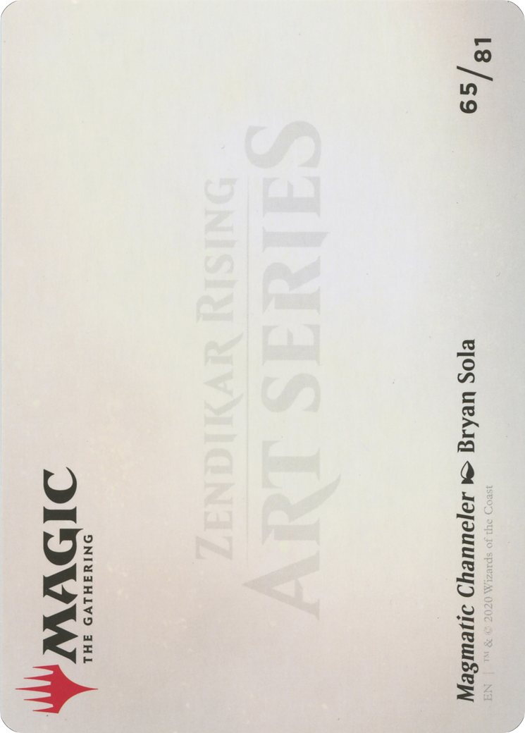 Magmatic Channeler // Magmatic Channeler (AZNR-065) - Zendikar Rising Art Series (Borderless) Foil