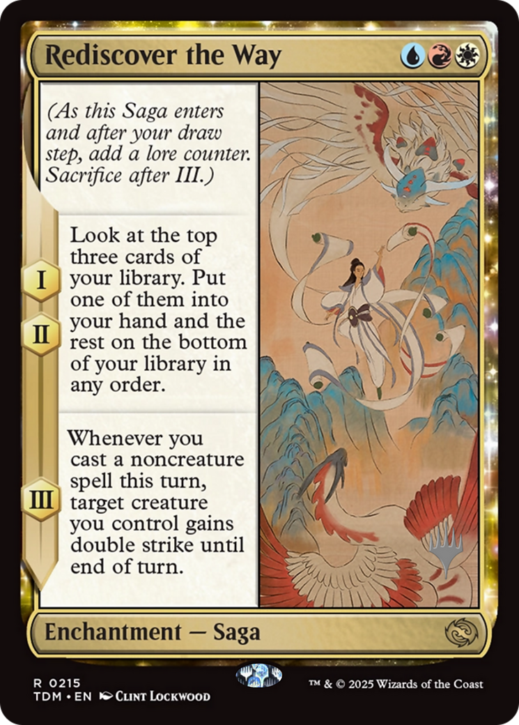 Rediscover the Way (PPTDM-215) - Promo Pack: Tarkir: Dragonstorm: (enchantment)